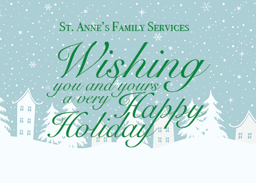 St. Anne's Family Services Holiday Letter and Card image